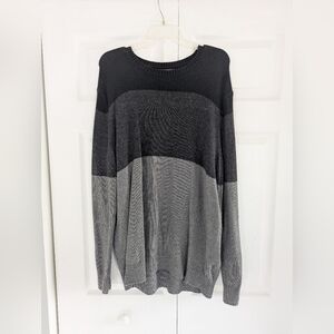 Men's Banana Republic Black and Gray Sweater